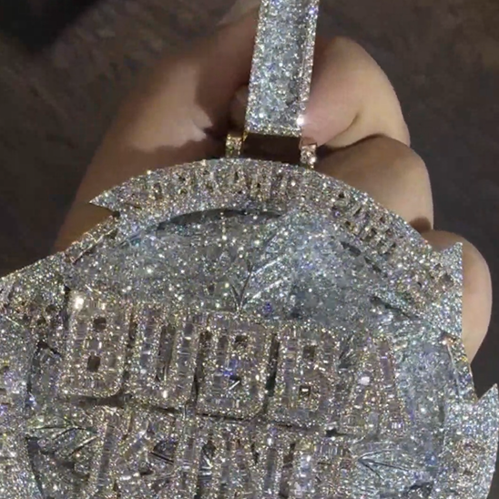 BUBBA KING Galaxy Setting Moissanite Pendant