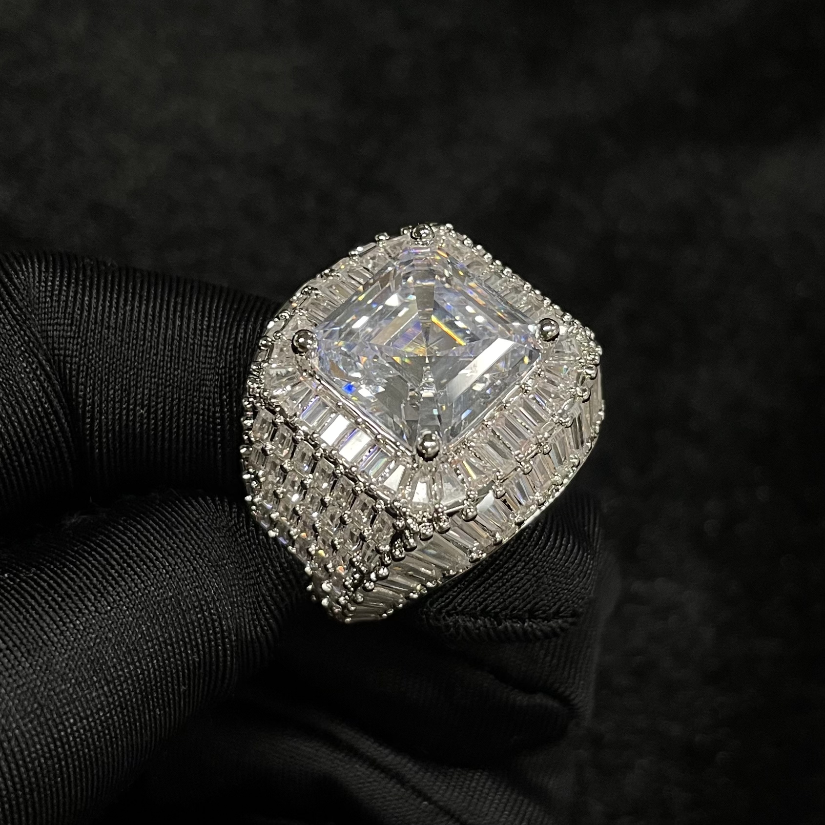 Moissanite Layered Diamond Ring