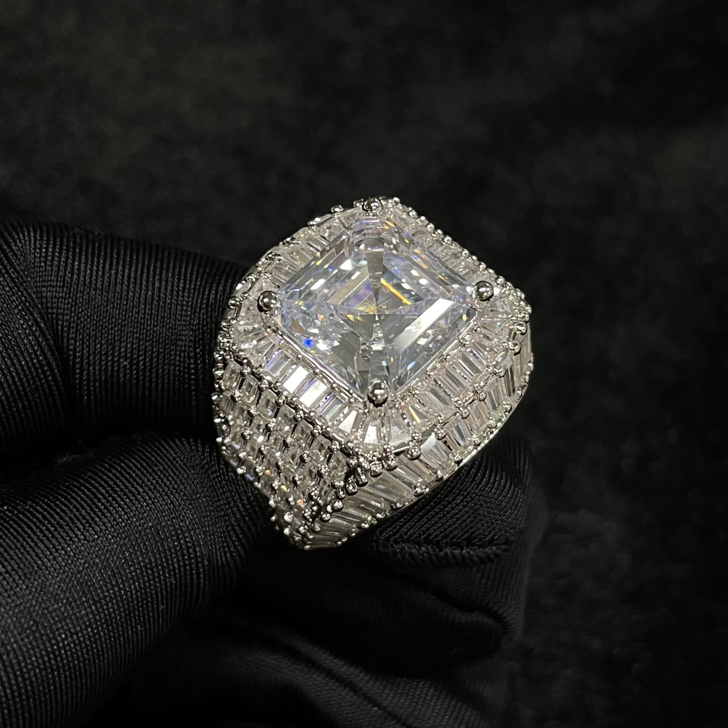 Moissanite Layered Diamond Ring