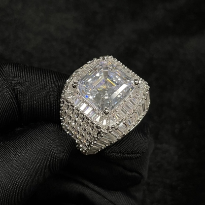 Moissanite Layered Diamond Ring