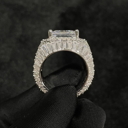 Moissanite Layered Diamond Ring