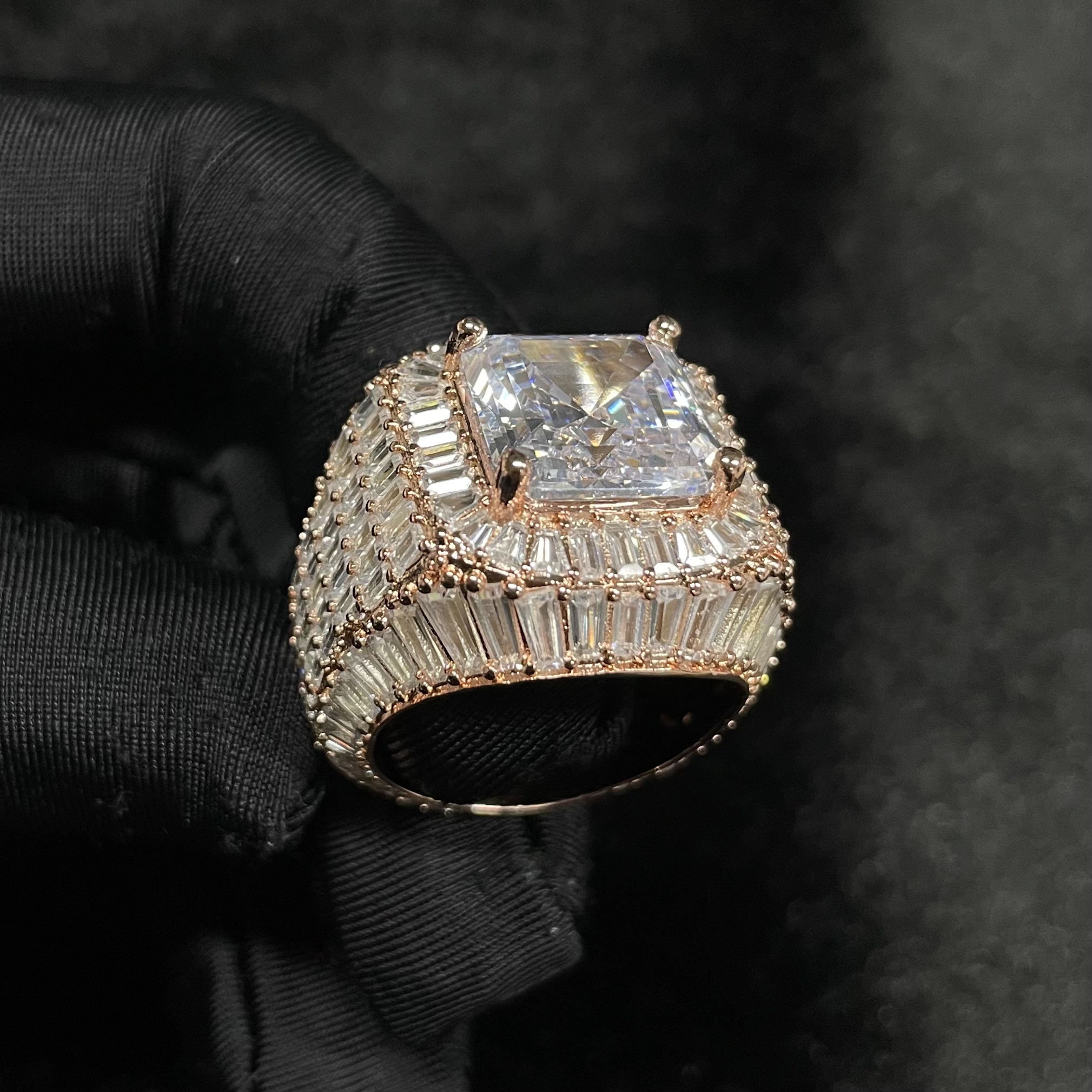 Moissanite Layered Diamond Ring