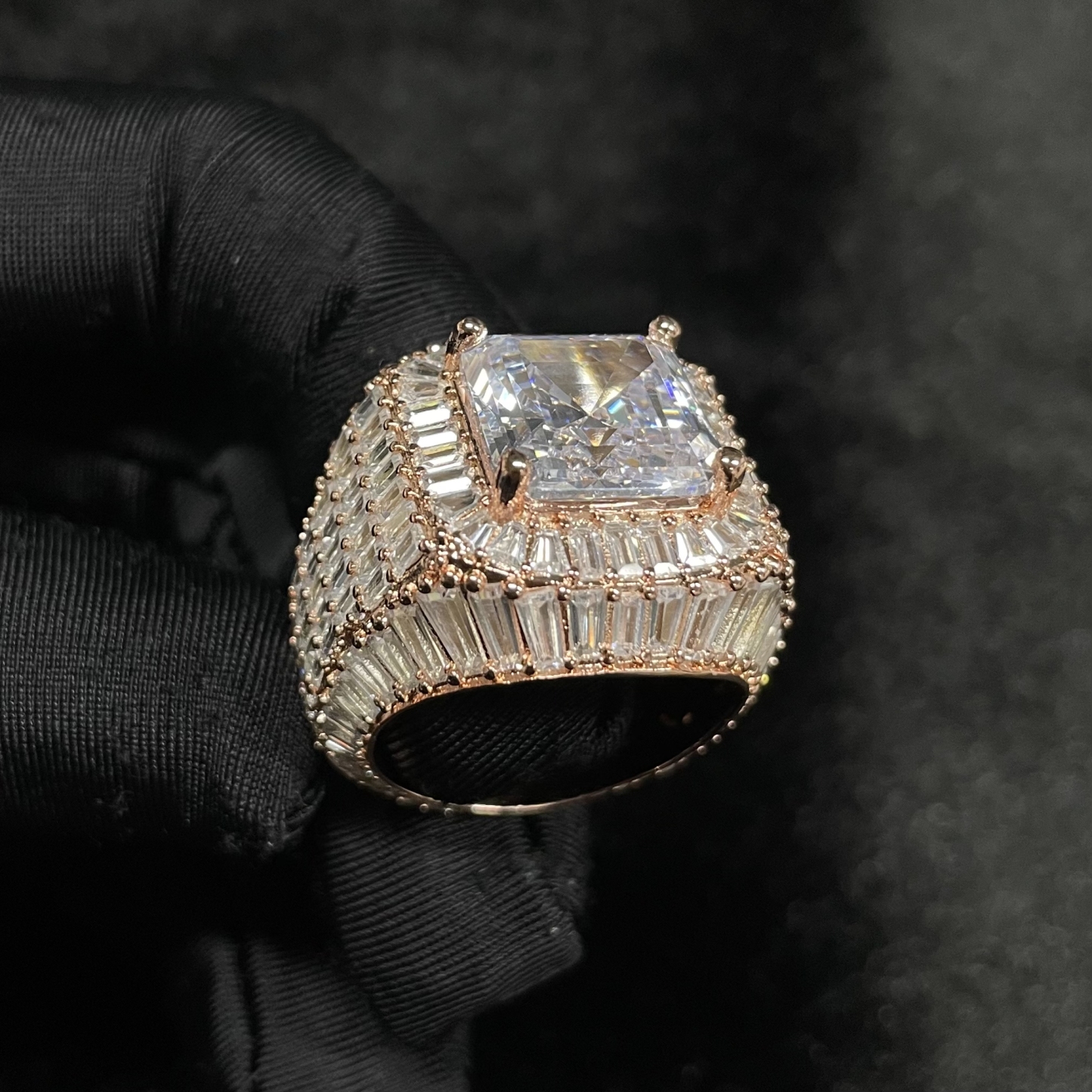 Moissanite Layered Diamond Ring