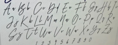 Moissanite Custom Cursive Name Necklace in White Gold (FREE Chain Included)