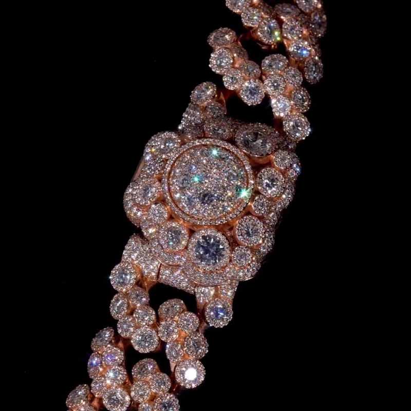 Moissanite Luxury Unique Design Cuban Chain