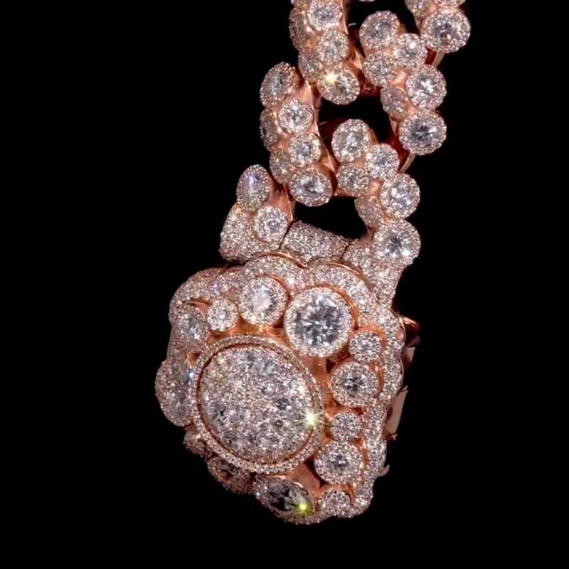 Moissanite Luxury Unique Design Cuban Chain