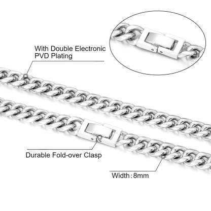 8mm Miami Cuban Link Chain KRKC