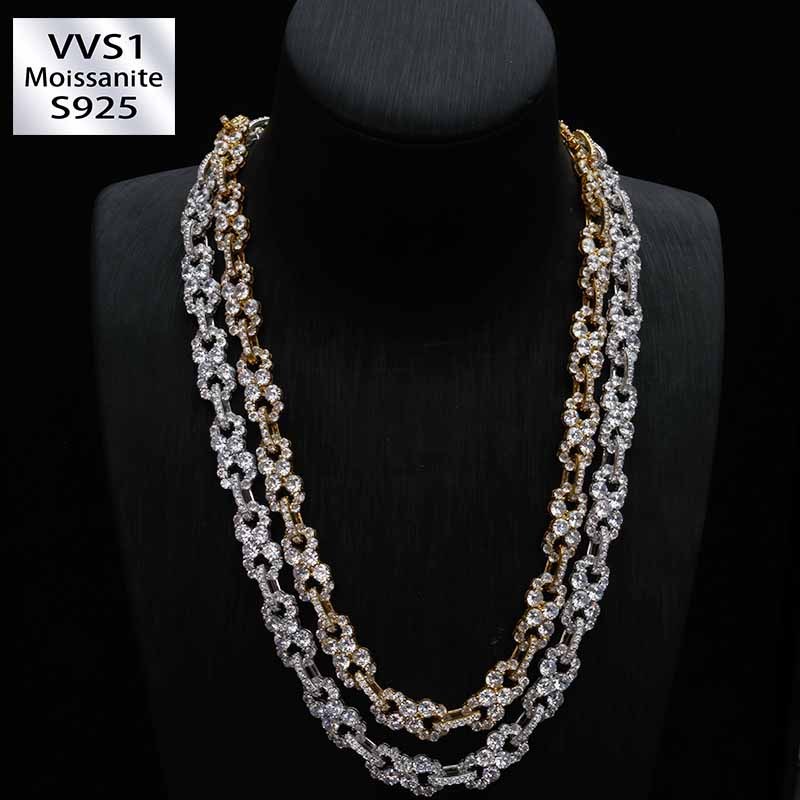 Hip-Hop Moissanite Infinite Loop Necklace