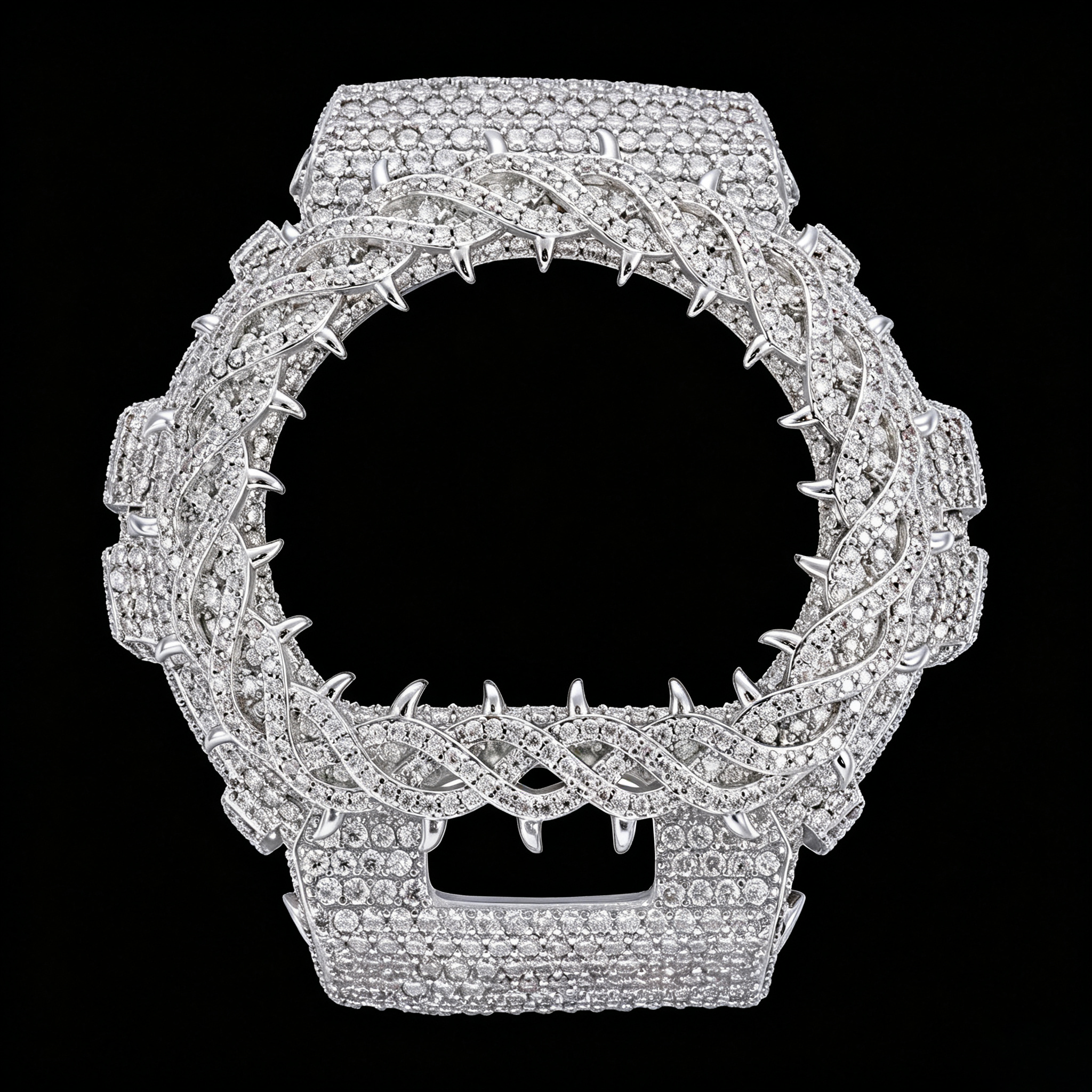 Moissanite Vine Thorns Watch Case for DW6900 SERIES