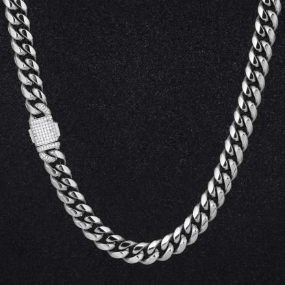 12mm Miami Moissanite Cuban Link Chain
