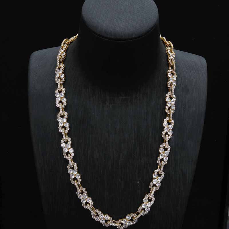 Hip-Hop Moissanite Infinite Loop Necklace