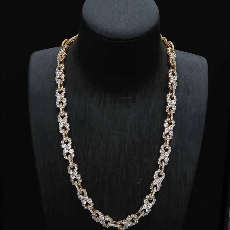 Hip-Hop Moissanite Infinite Loop Necklace