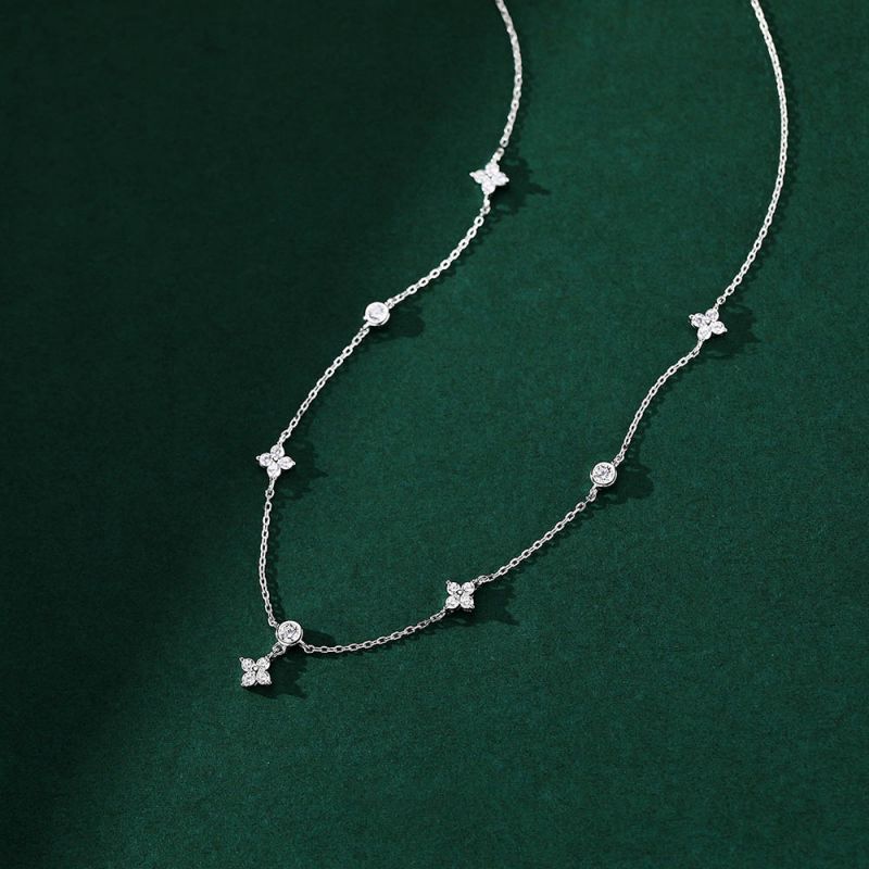 Sterling Silver Clovers Chain