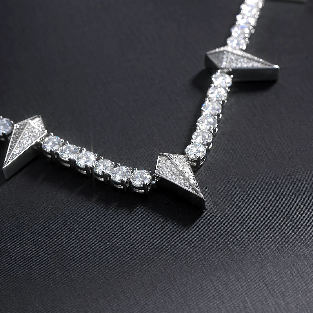 S925 Moissanite Panther Tennis Chain