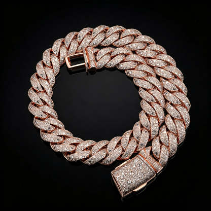 22mm Moissanite Hip-Hop Cuban Chain