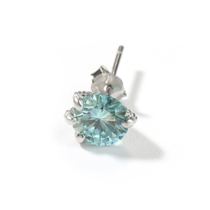 S925 Moissanite Light Luxury Claw Earrings