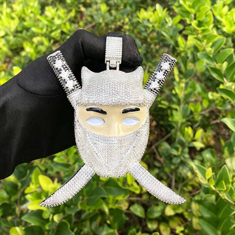 Hip Hop Ninja Assassin Moissanite Pendant