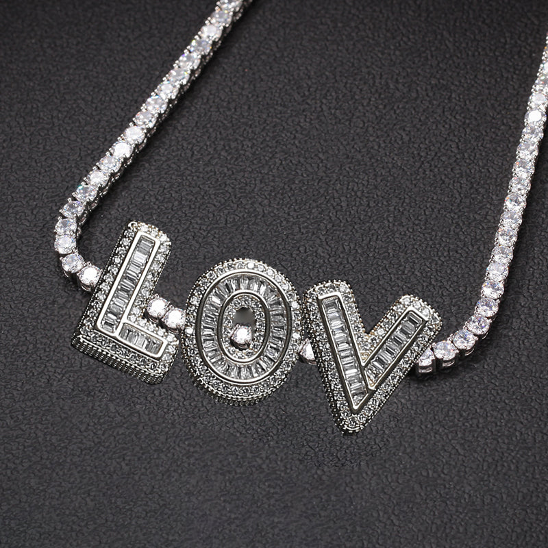 Moissanite Hip Hop Rock Candy Letters Custom Set