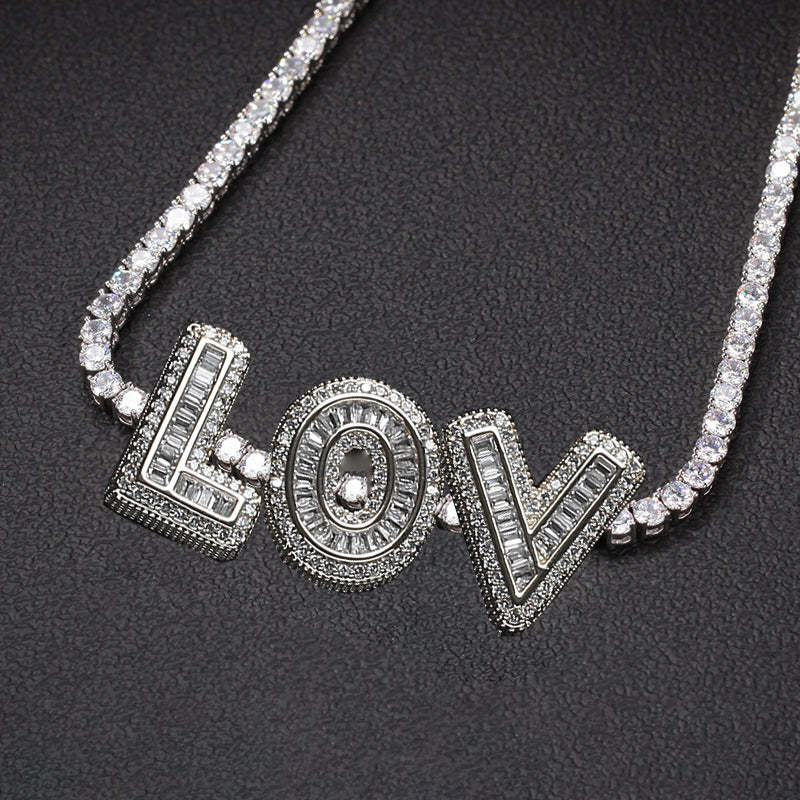 Moissanite Hip Hop Rock Candy Letters Custom Set