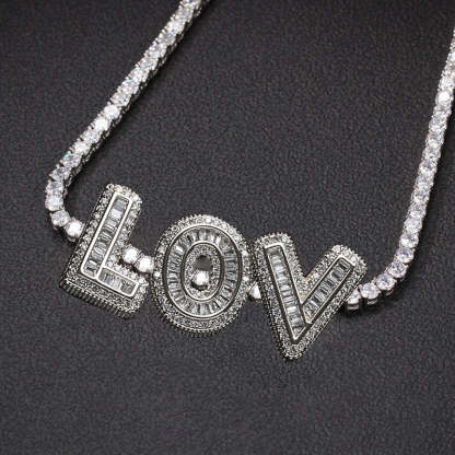 Moissanite Hip Hop Rock Candy Letters Custom Set