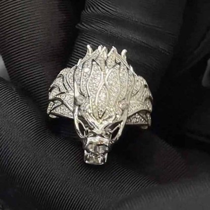 Moissanite Fantasy Monster Ring