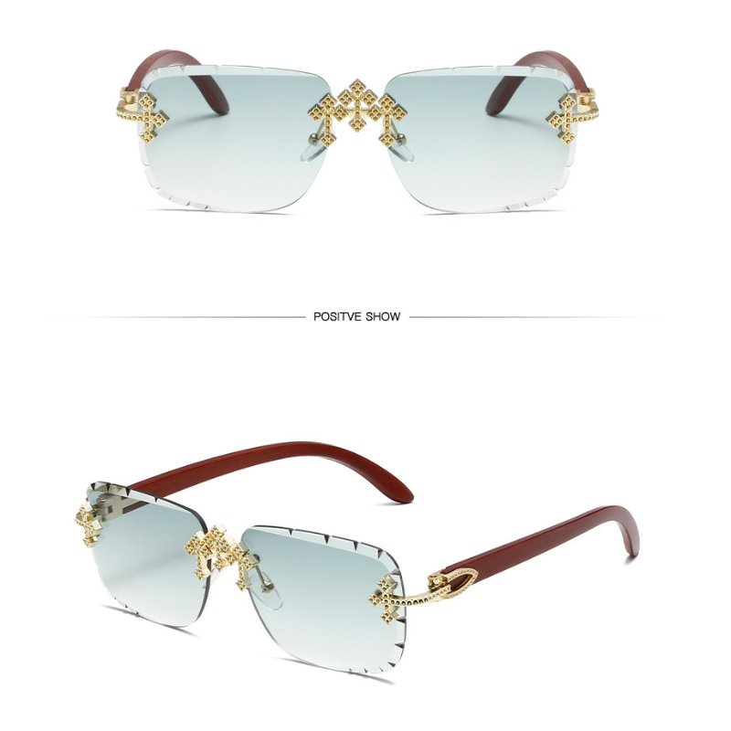 Fashionable Patterned Frameless Sunglasses