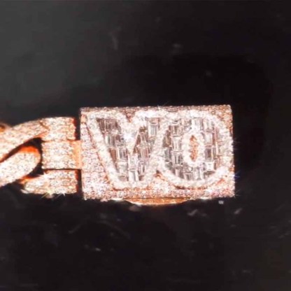 16mm Moissanite Custom Cuban Link Bracelet