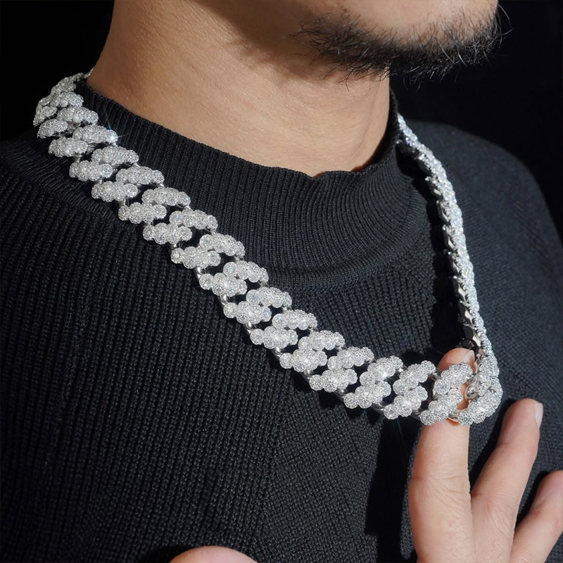Moissanite Luxury Unique Design Cuban Chain