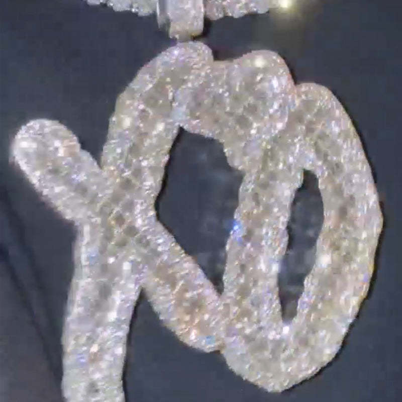 XO Designer Style Moissanite Pendant