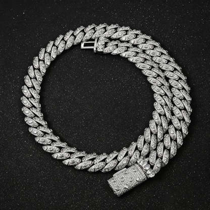 15mm Moissanite Hip-Hop Cuban Chain