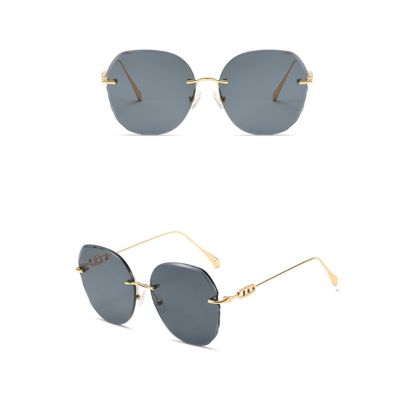 Retro Rimless Sunglasses