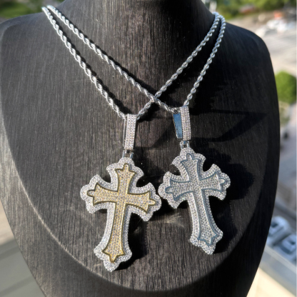 New Moissanite Cross Pendant