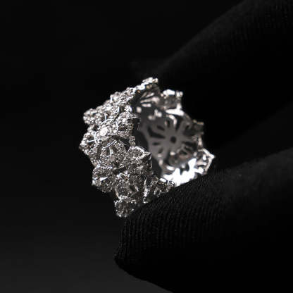 Moissanite Letter Ring