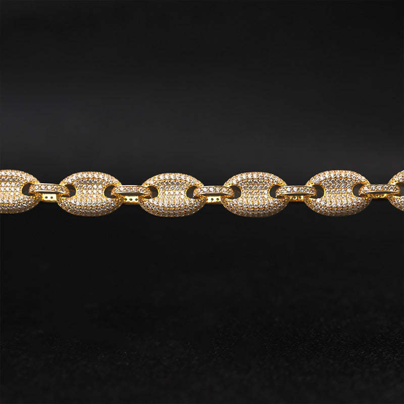 12mm Moissanite Pig Nose Bracelet