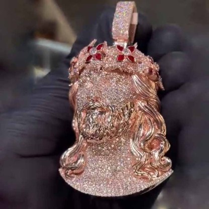 Moissanite Iced Out Jesus Pendant