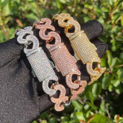 Moissanite Hip Hop T-square Diamond Unlimited 8-figure Cuban Chain