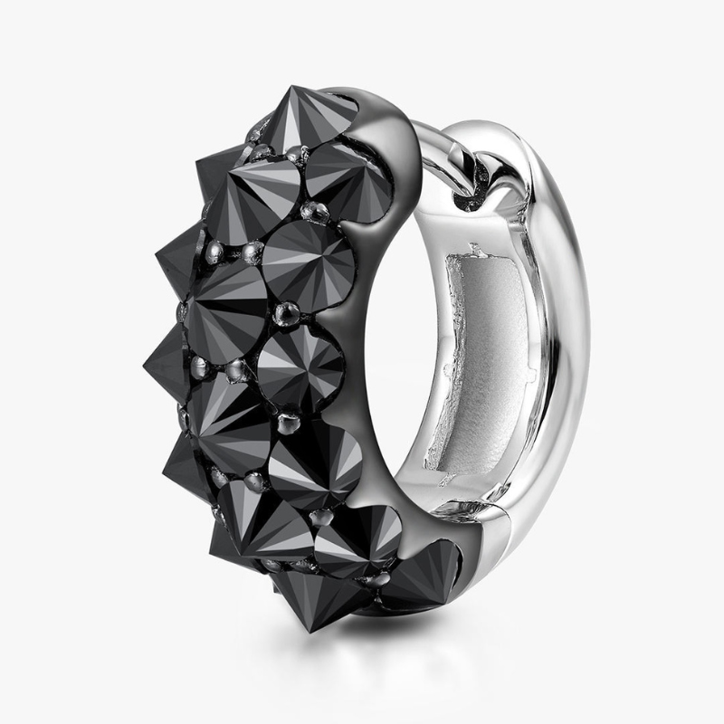 S925 Silver Moissanite Creative Punk Earrings