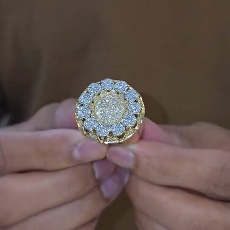 Premium Men's Moissanite Gold Ring