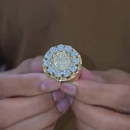 Premium Men's Moissanite Gold Ring