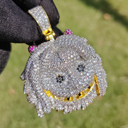 Moissanite Hip Hop Cartoon Avatar Pendant