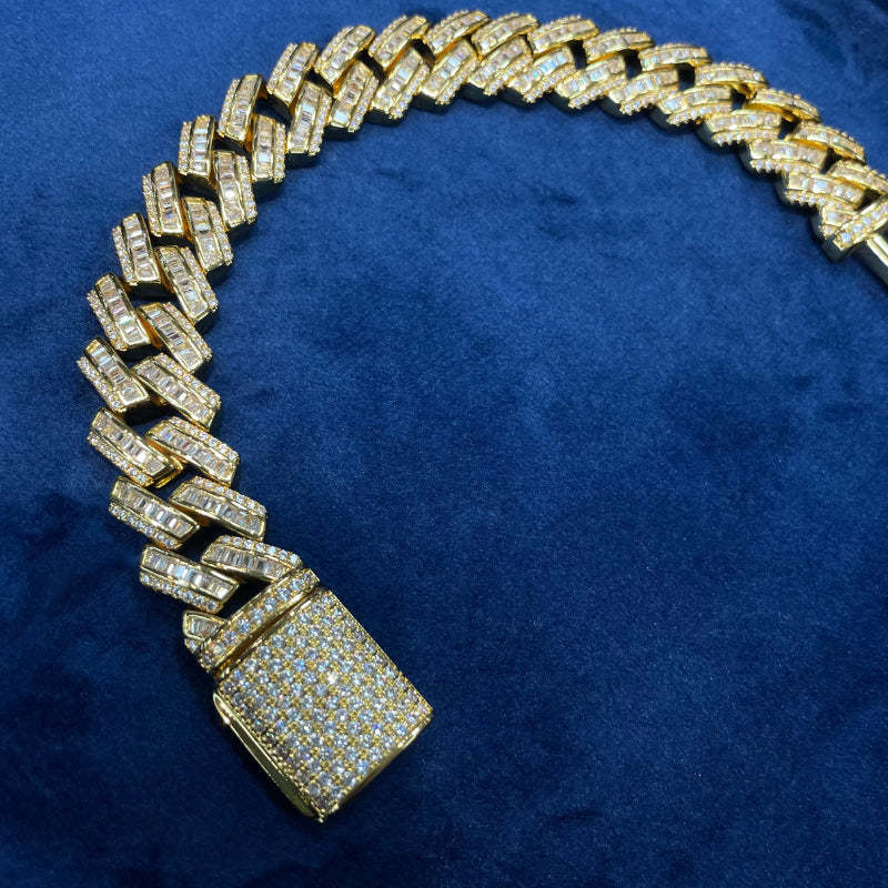 Moissanite Hip Hop Punk Cuba Bracelet