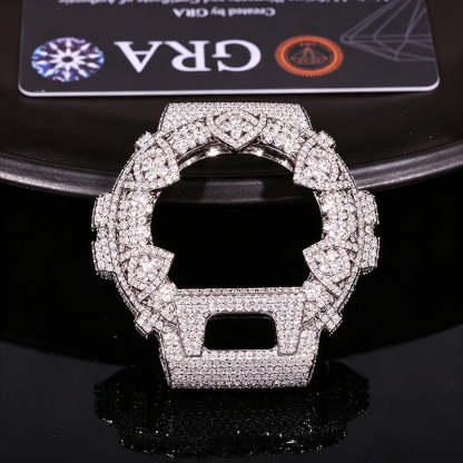 DW-6900 Hip Hop Iced Moissanite Watch Bezel