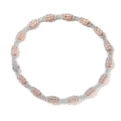 11mm Moissanite Dollar Sign Infinity Cuban Chain