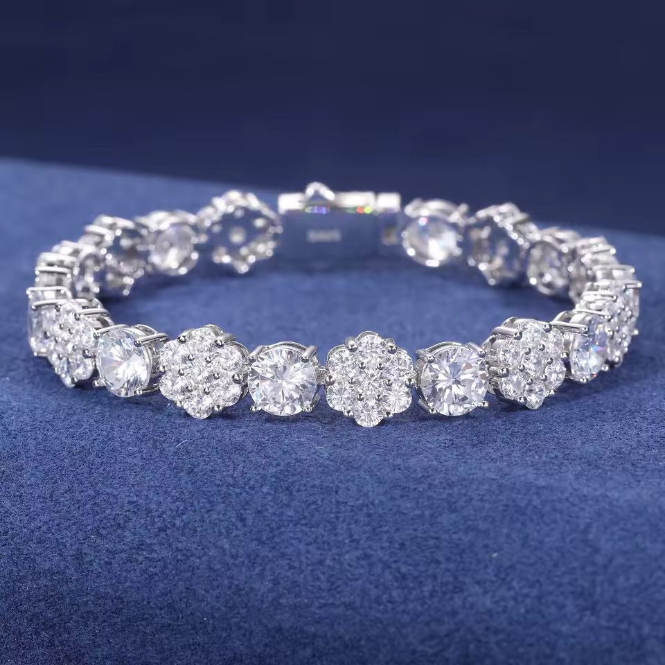 10mm S925 Moissanite Tennis Bracelet