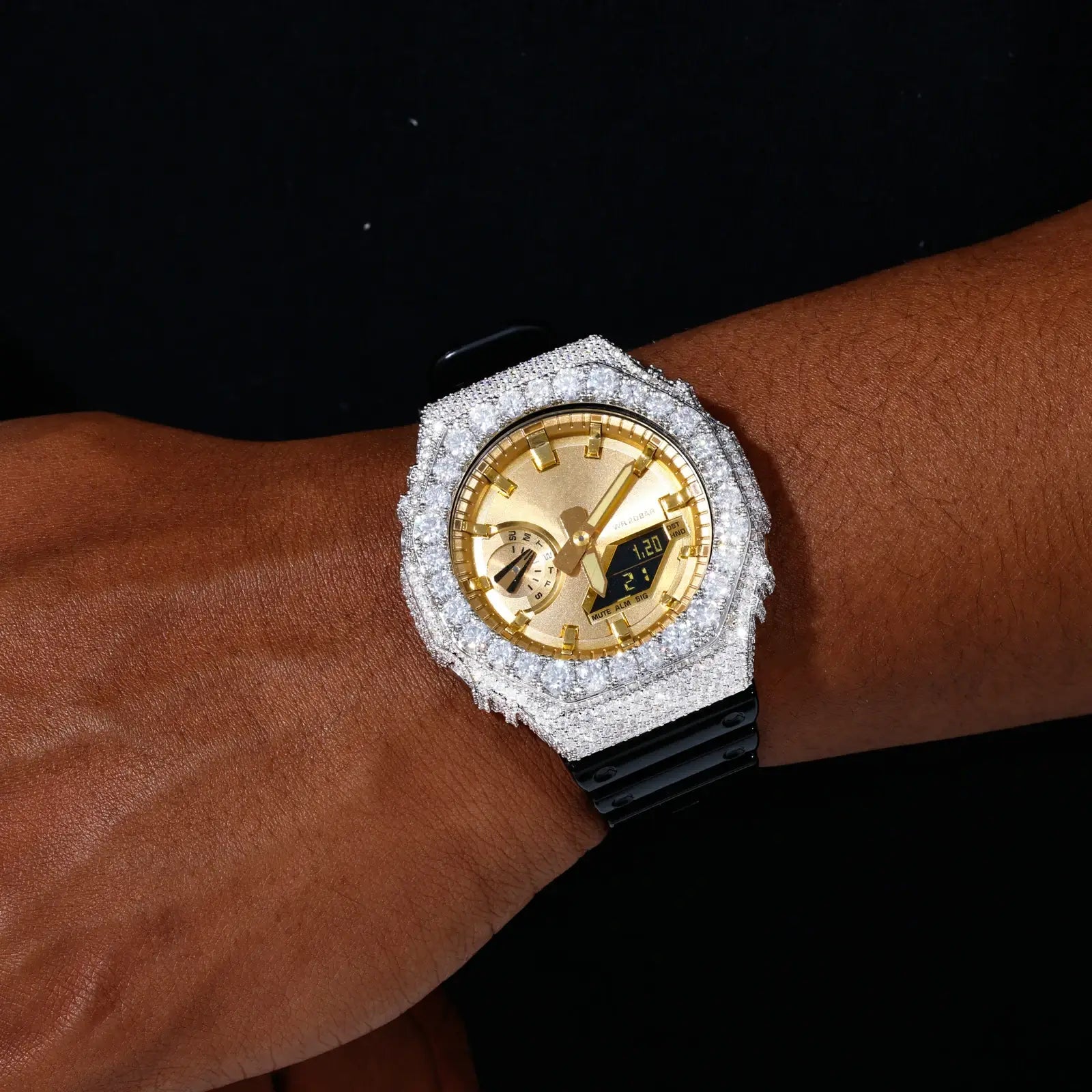 Moissanite Watch Case For GA2100GB-A1