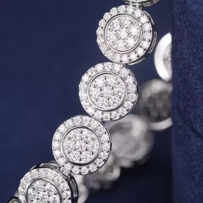 9mm Moissanites Circular Tennis Bracelet