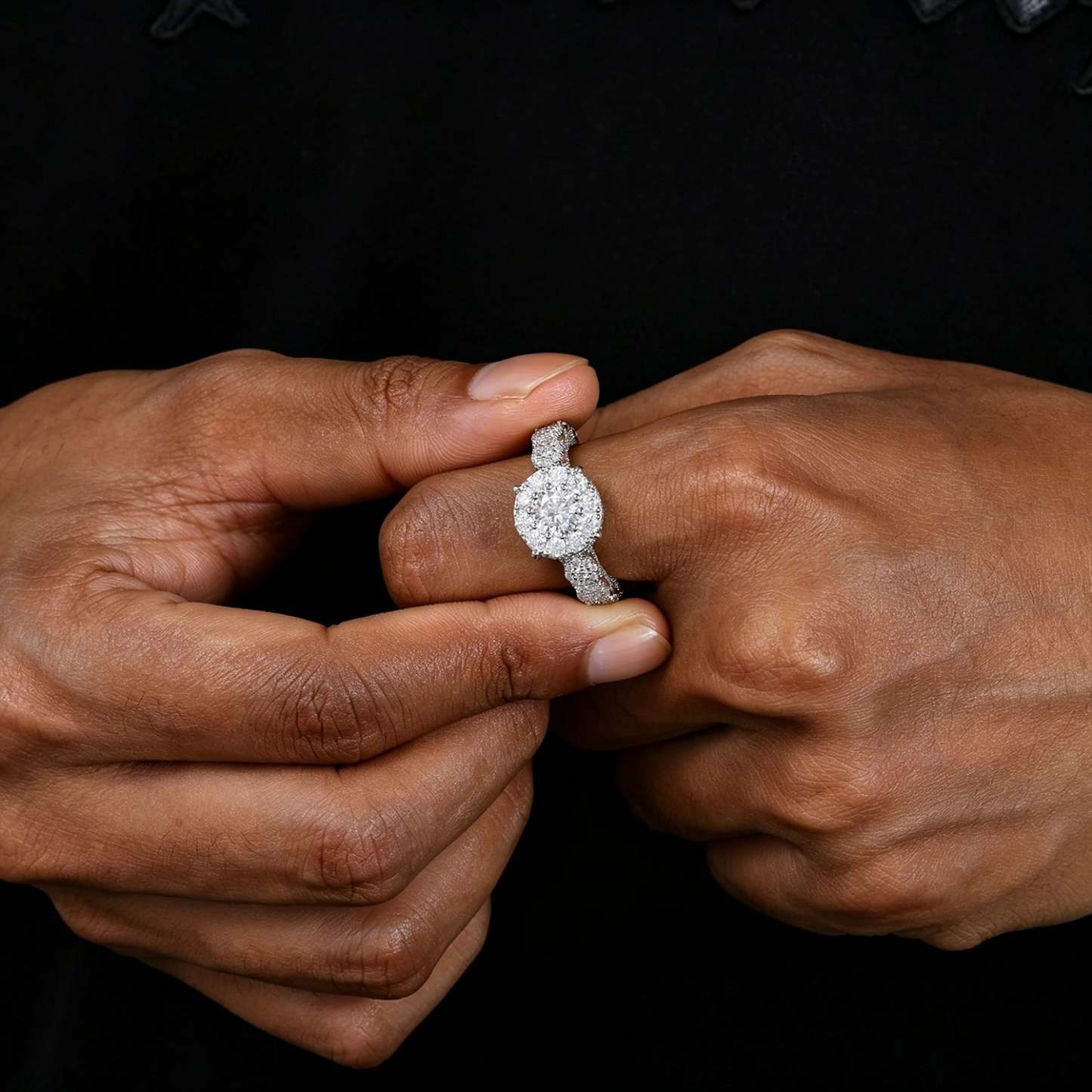 Moissanite Brilliant and Elegant Princess Ring