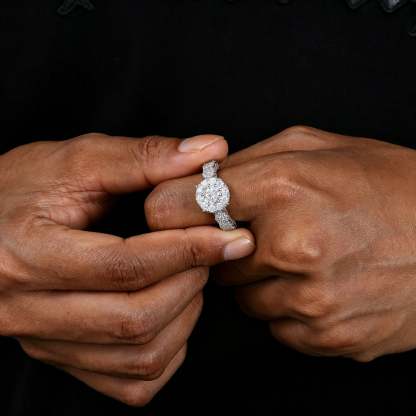 Moissanite Brilliant and Elegant Princess Ring