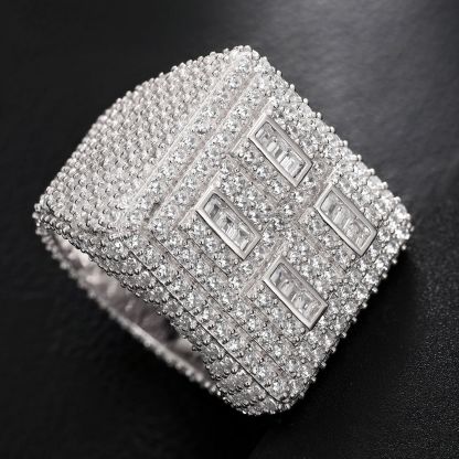 Moissanite Luxury Square Geometric Ring