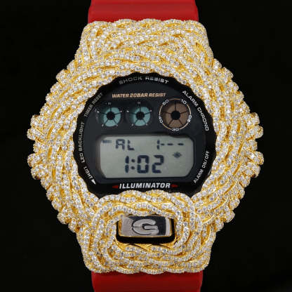 Moissanite Rope Watch Case for DW6900 SERIES
